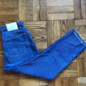 Zara high waisted jeans, new worn once, mom jeans